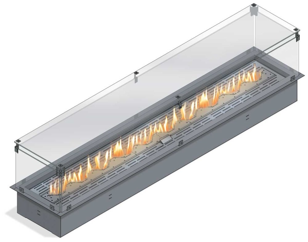 The Flame Gas-build-in-box DOMINO 180
