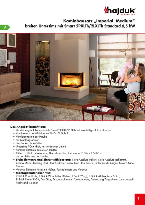 Hajduk Kaminbausatz IMPERIAL MEDIUM mit Smart 2 P(L)XTh