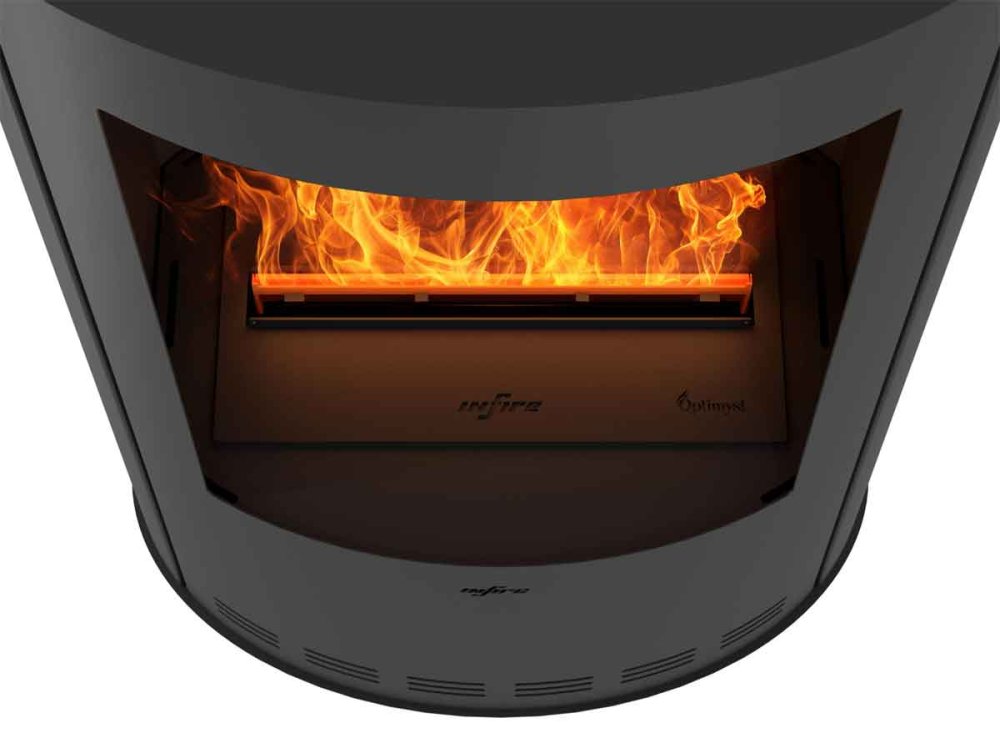 Elektro-Kaminofen Invapo Incoza Oval