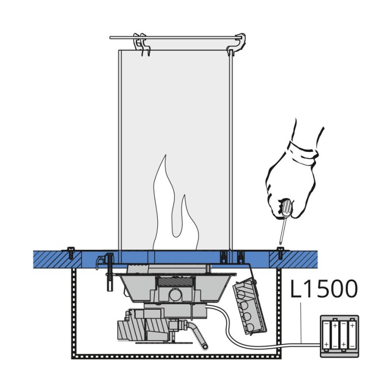 The Flame Gasfeuer Gasbox Plug & Play 20 Round