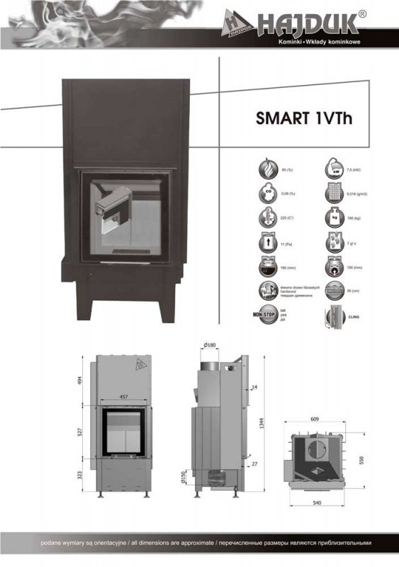 Hajduk Fireplace Smart 1 VhT