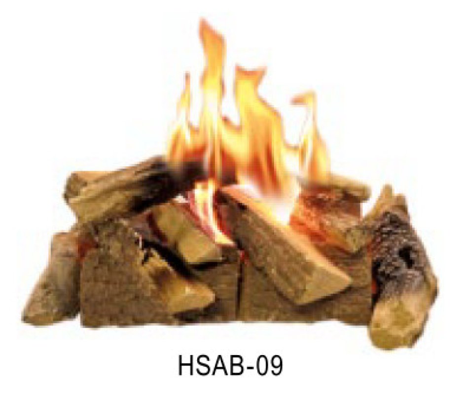 KERAMISCHES HOLZSET SPALTHOLZ