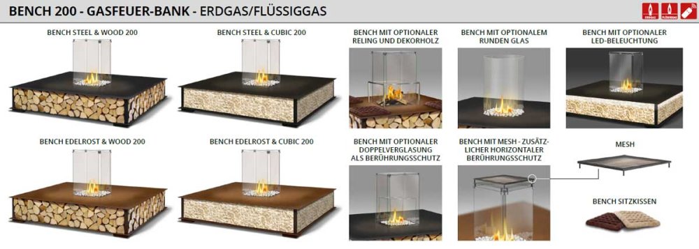 The Flame Bench 200 Gas