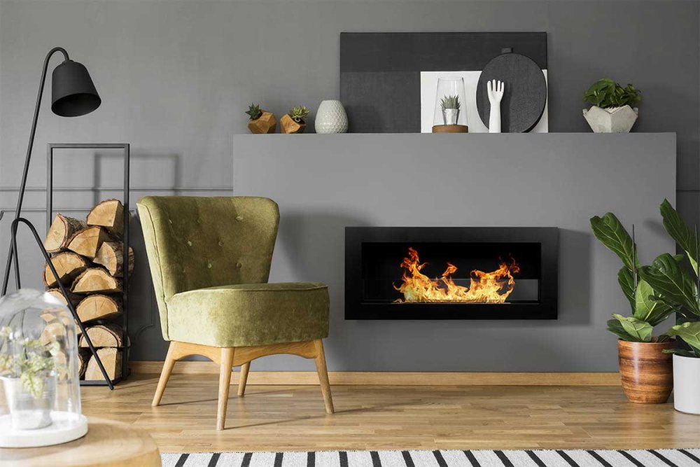 bioethanol wall mounted fireplace Siena