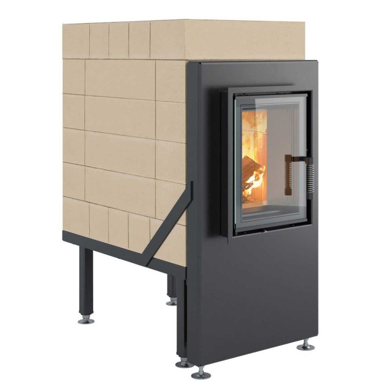 Brula Masonry Heater Typ D Plus tief
