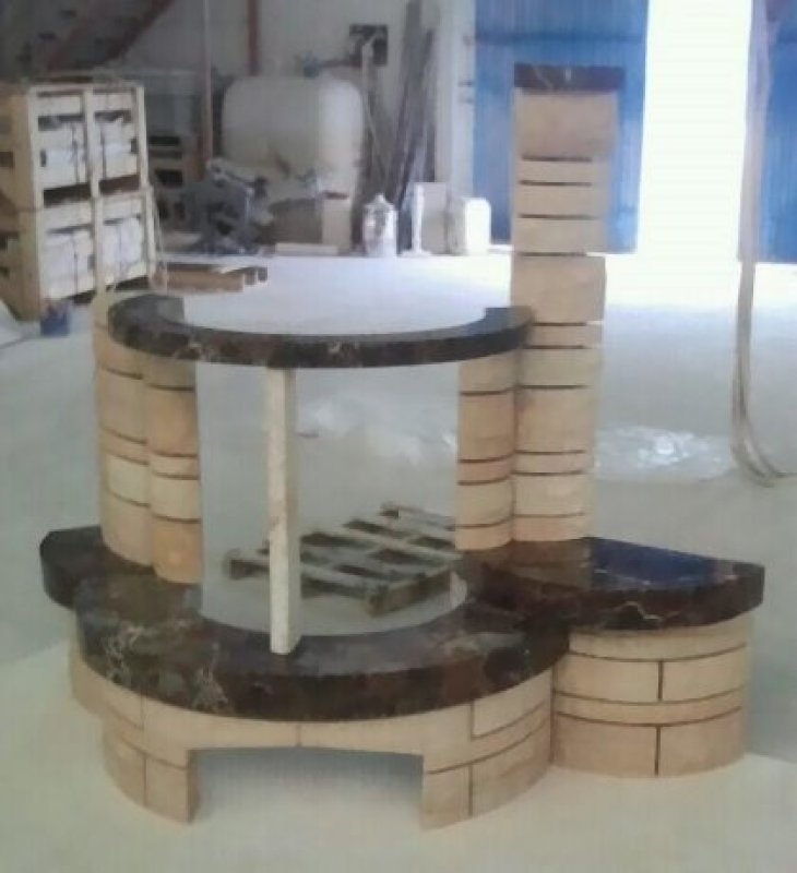 Kundenkamin Sandsteinkamin 72