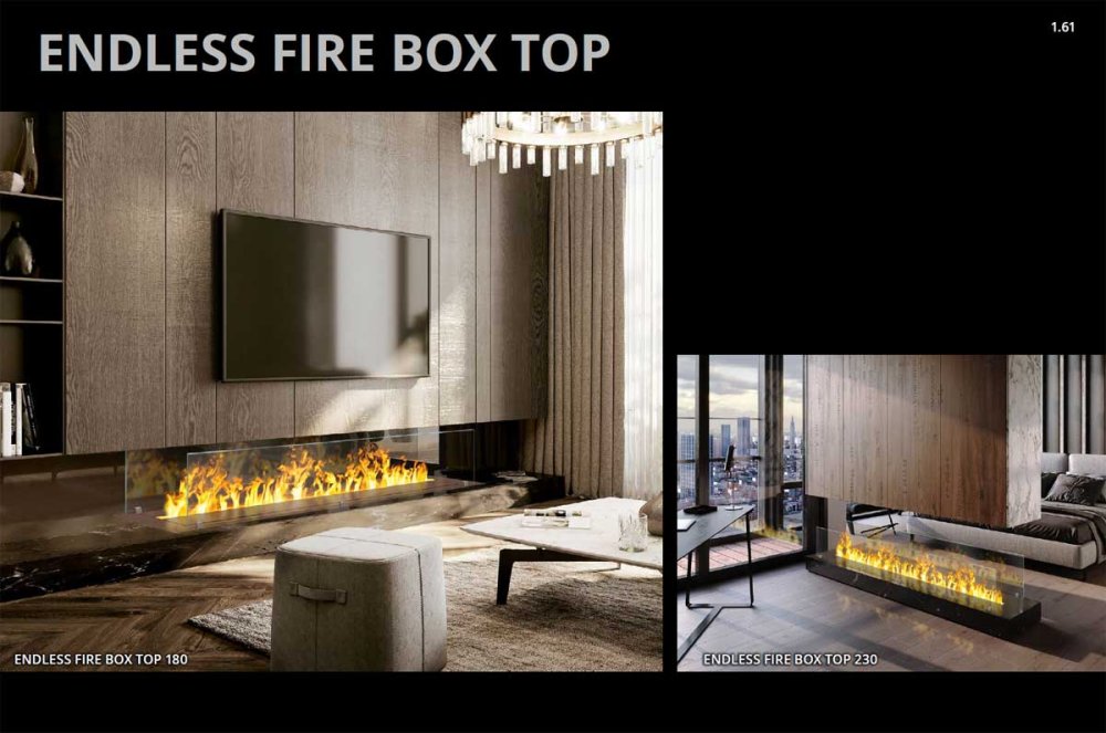 Elektrofeuer endlos Endless Fire Box Top 130