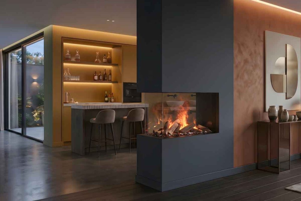Electric built-in Fireplace Dimplex e-MatriX 800/500 RD