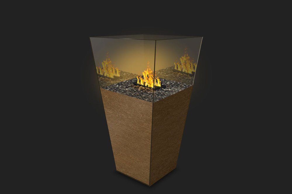 Elektrokamin The Flame Vase Large