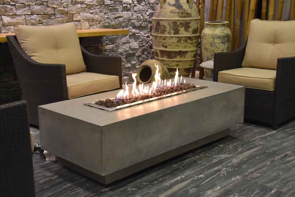 Granville Gas Fire Pit From Elementi, Gas Fire Pit Table With Adirondack Chairs In Nigeria