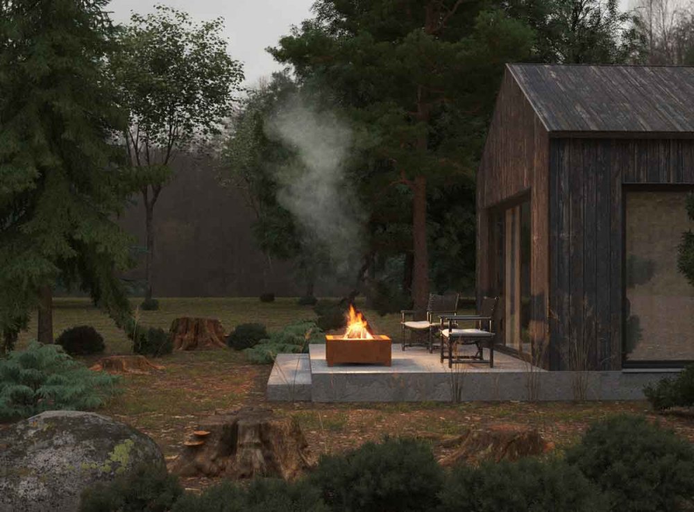 fire bowl Outfire Corten 700 square