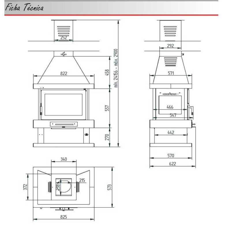 Kaminofen C-104K von FM-Calefaccion