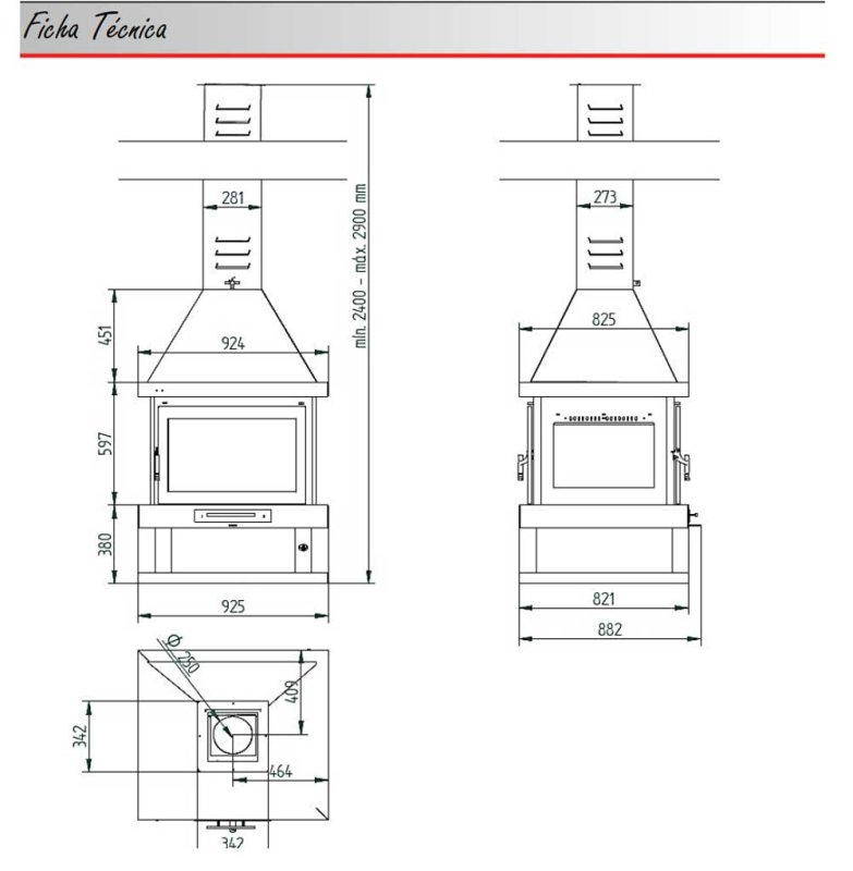 Kaminofen C-204K von FM-Calefaccion