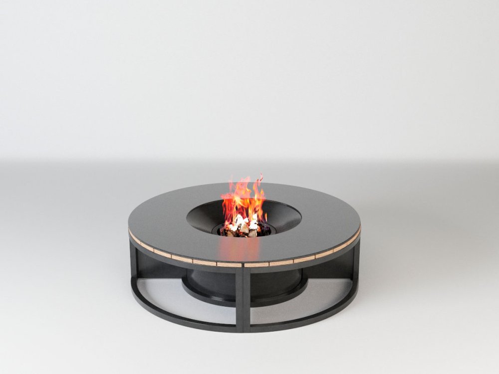 Traforart Feuerstelle Round mit Bänken