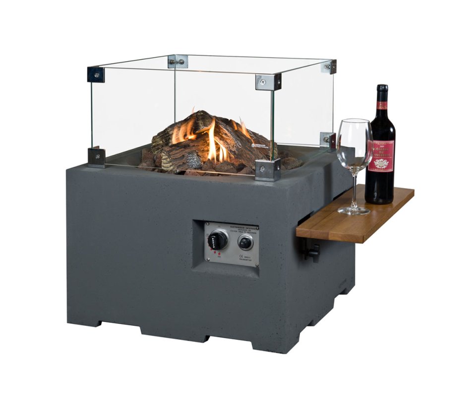 Gas-Feuertisch Cocoon Table Square Small