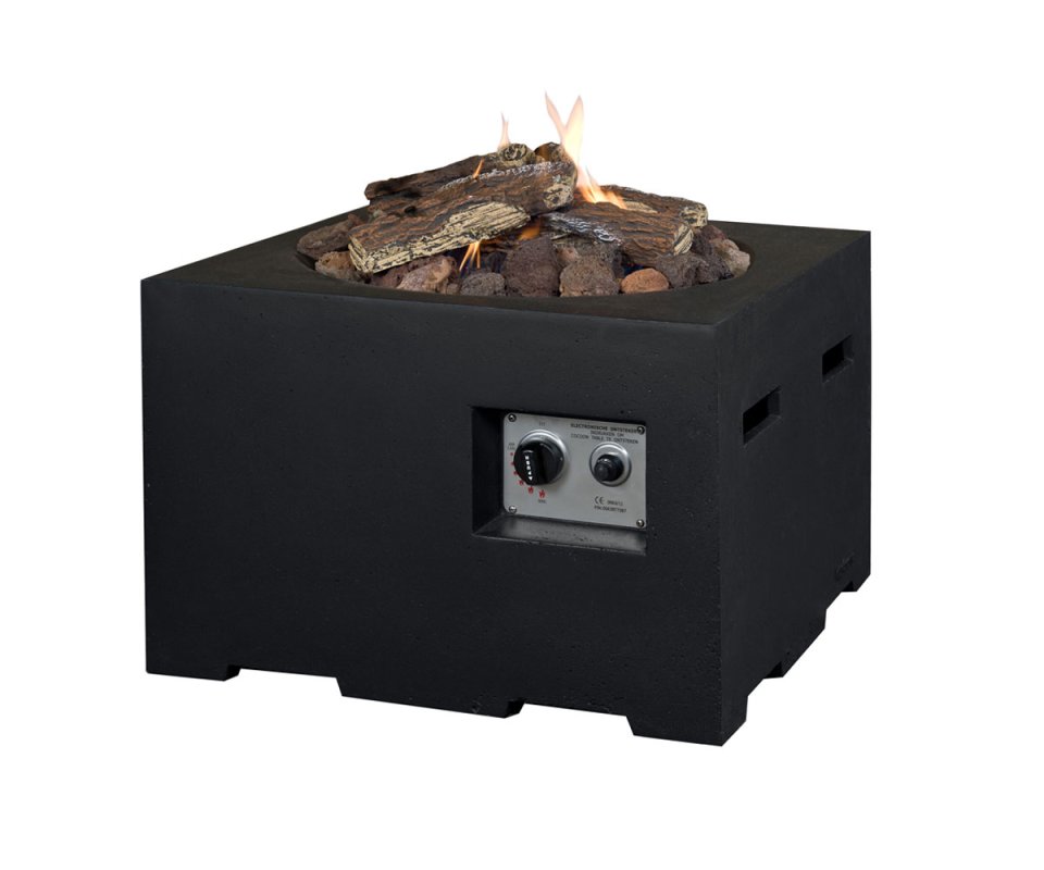 Gas fire table Cocoon Square Small