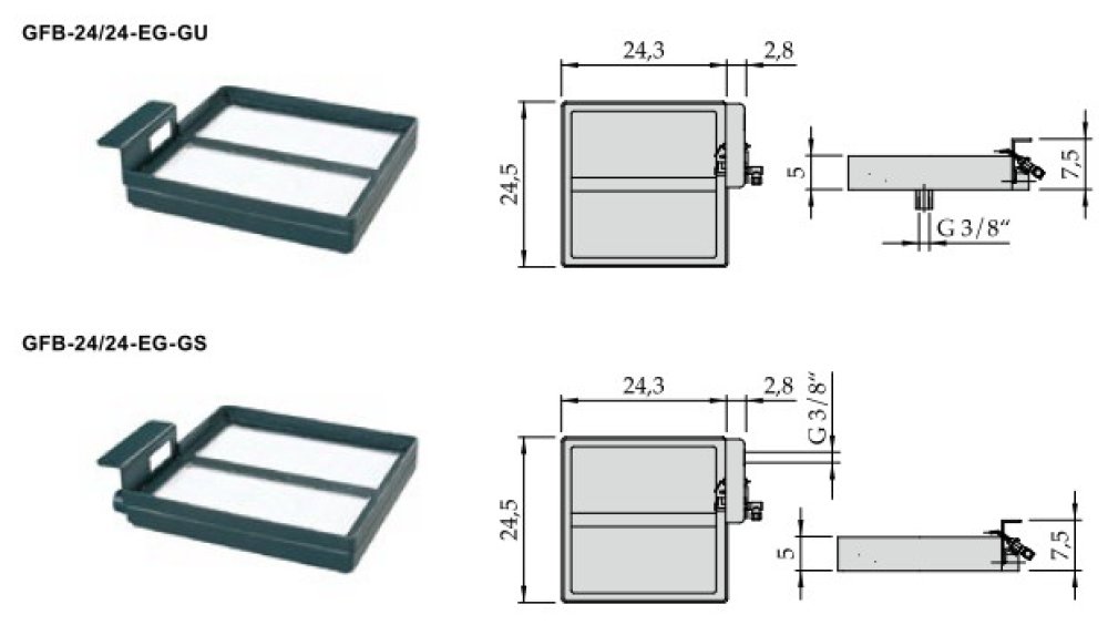 Gasflächenbrenner GFB-24/24-EG