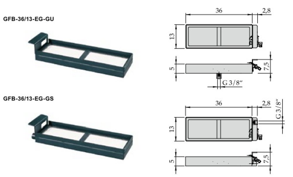Gasflächenbrenner GFB-36/13-EG