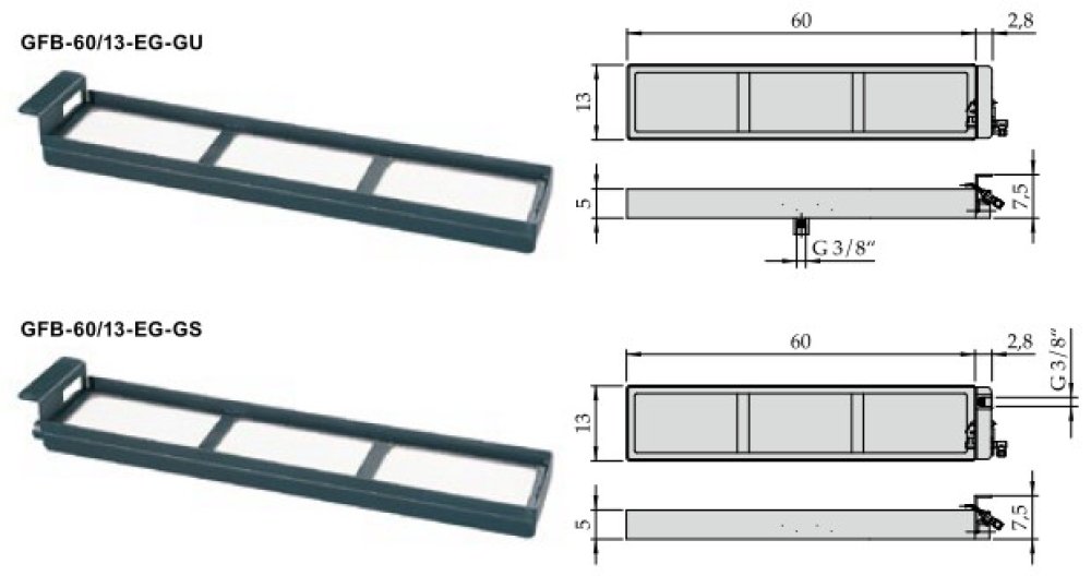 Gasflächenbrenner GFB-60/13-EG