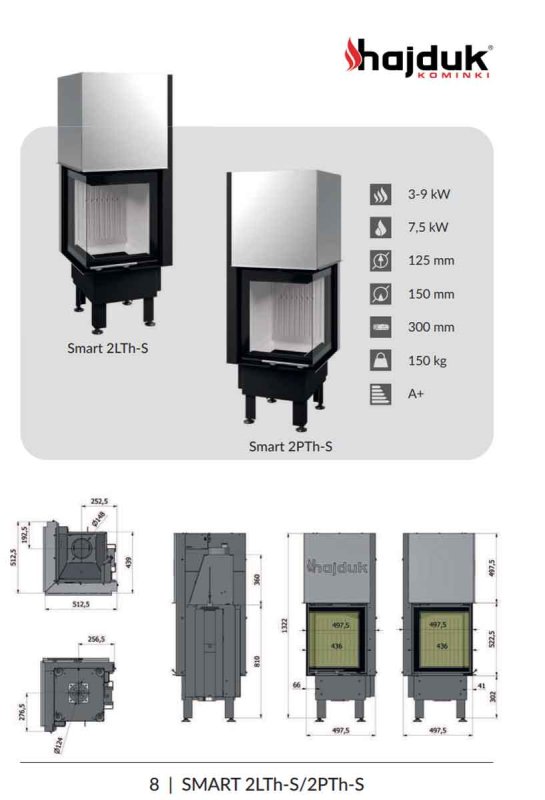 Kamineinsatz Hajduk Smart 2LTh-S
