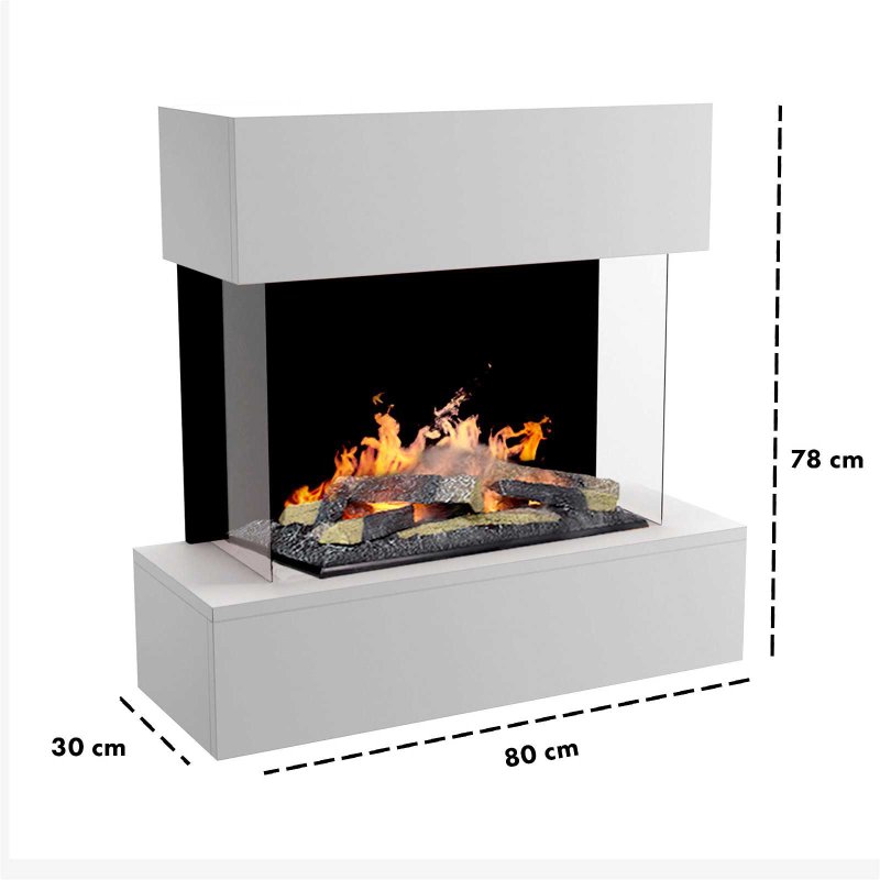 Electric fireplace Hölderlin