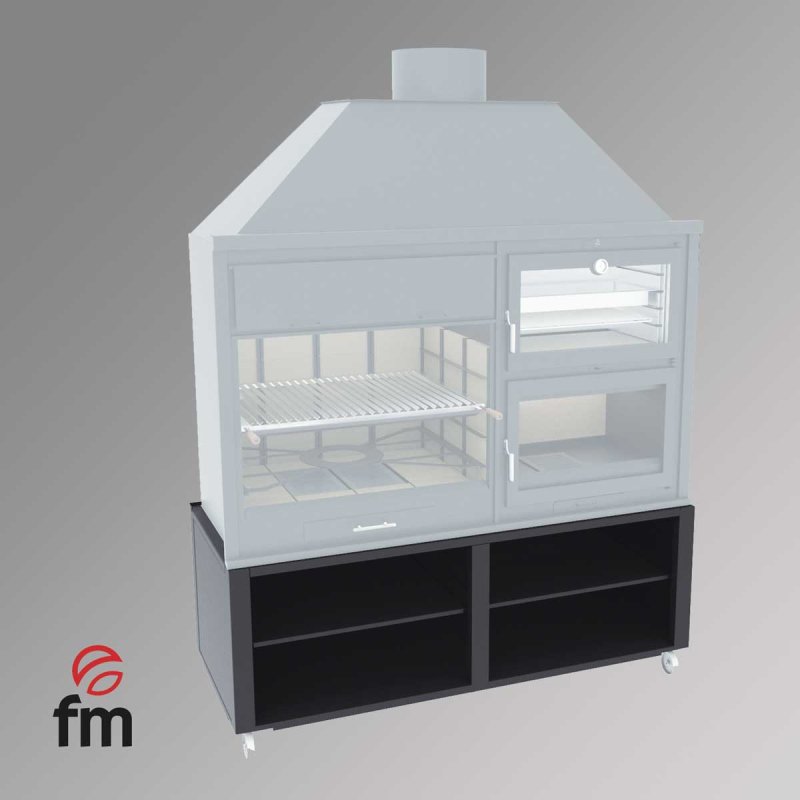 Holzkohle-Grill-Backofen Fusion 200 von FM Calefaccion