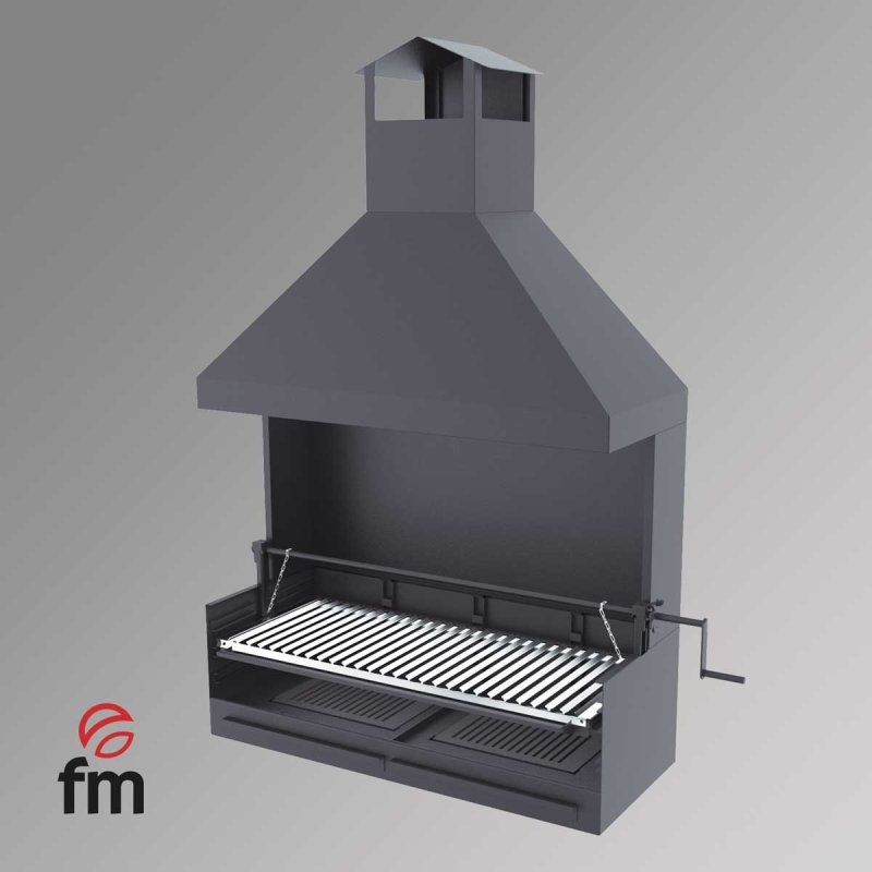 BBQ Holzkohle-Grill BVE-102 von FM Calefaccion