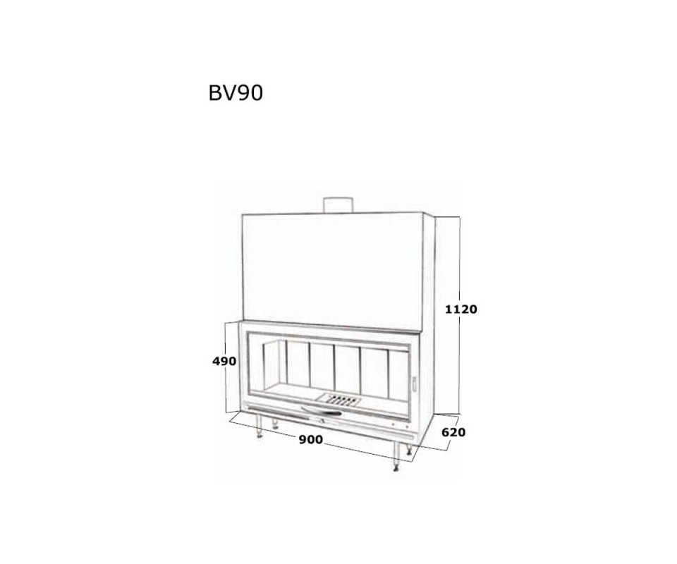 Kamineinsatz BV90 von Focgrup