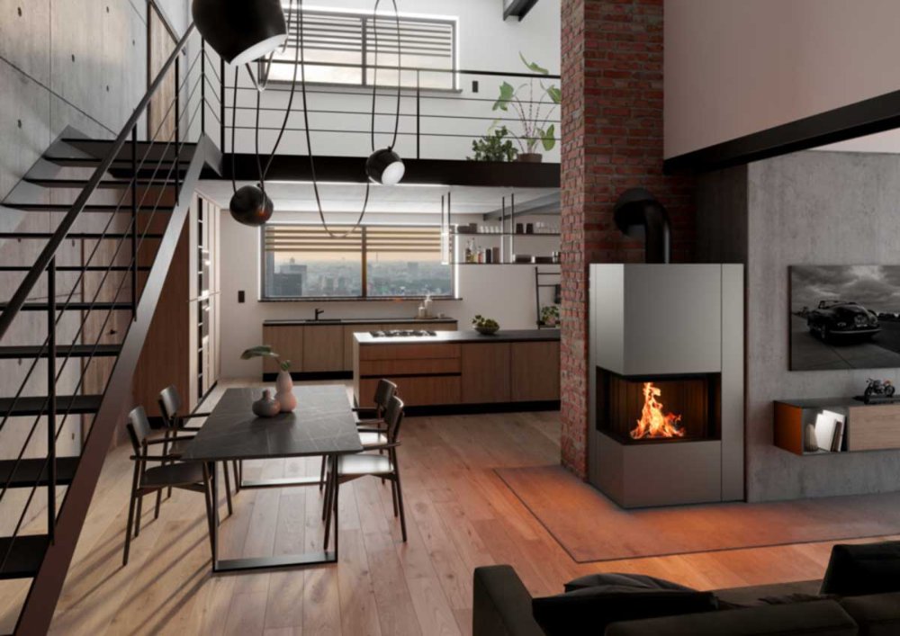 Spartherm Kaminanlage Apollon 2L Nickel