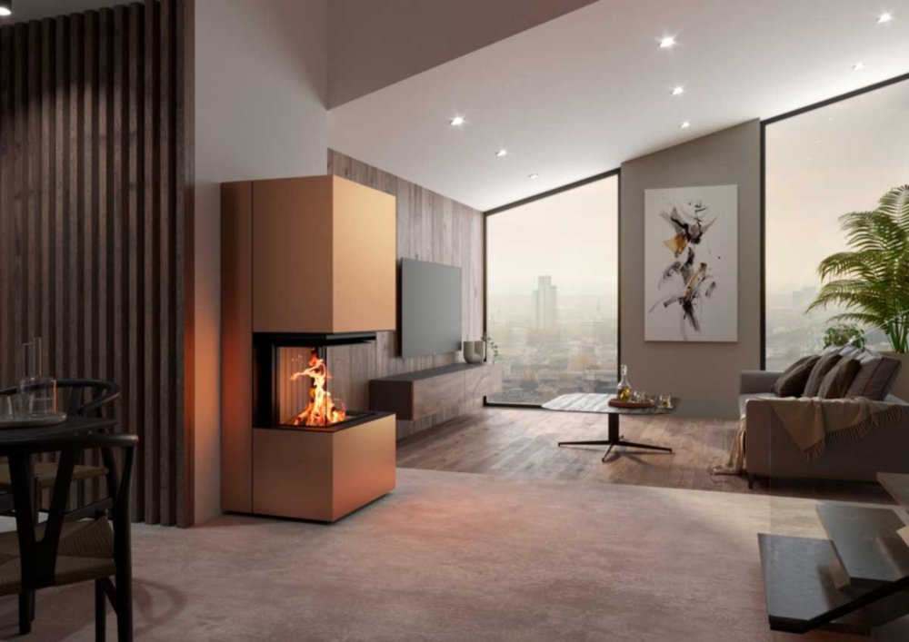 Spartherm Kaminanlage Ares rostbraun