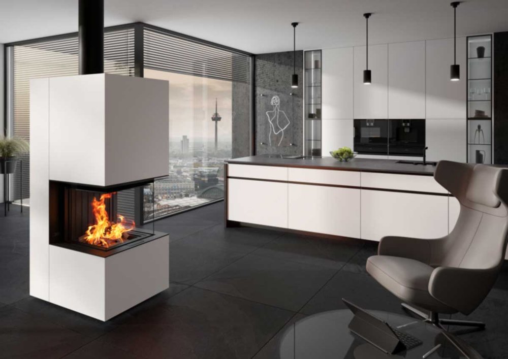 Spartherm Kaminanlage Artemis weiss