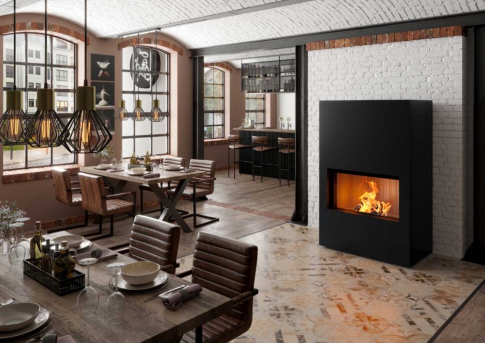 Spartherm Kaminanlage Poseidon nero