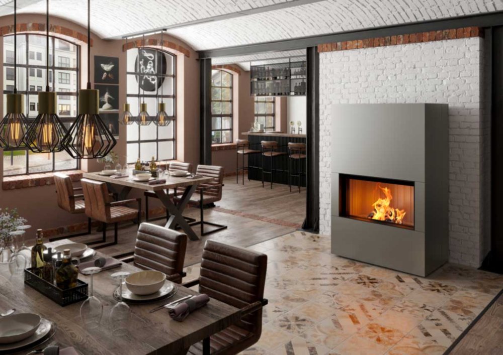 Spartherm Kaminanlage Poseidon Nickel