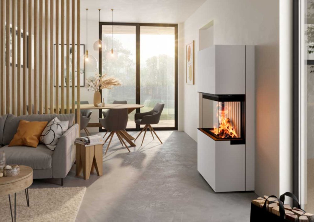 Spartherm Kaminanlage Saphir weiss