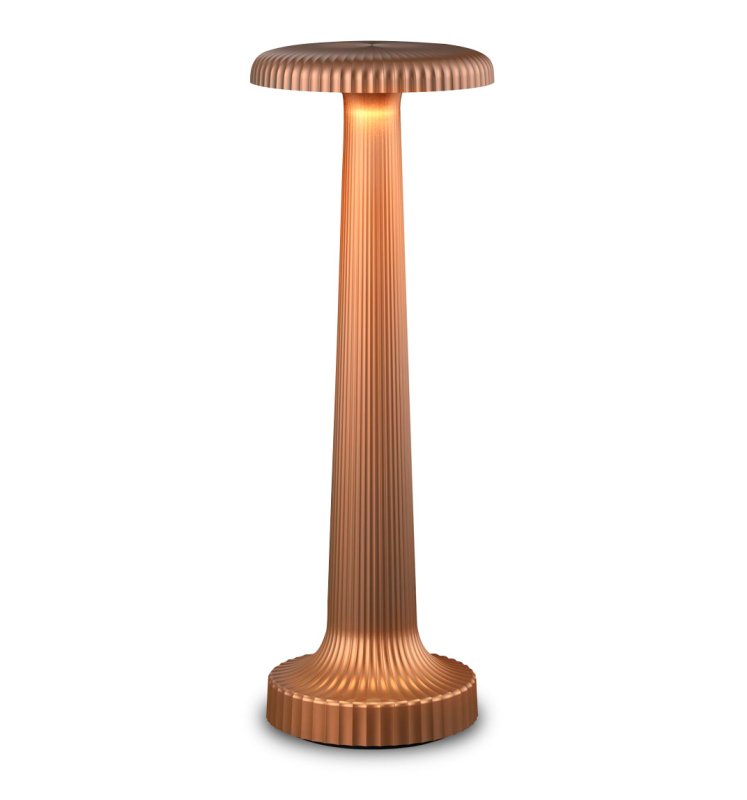 NEOZ Poppy Kabellose Tischlampe Kupfer