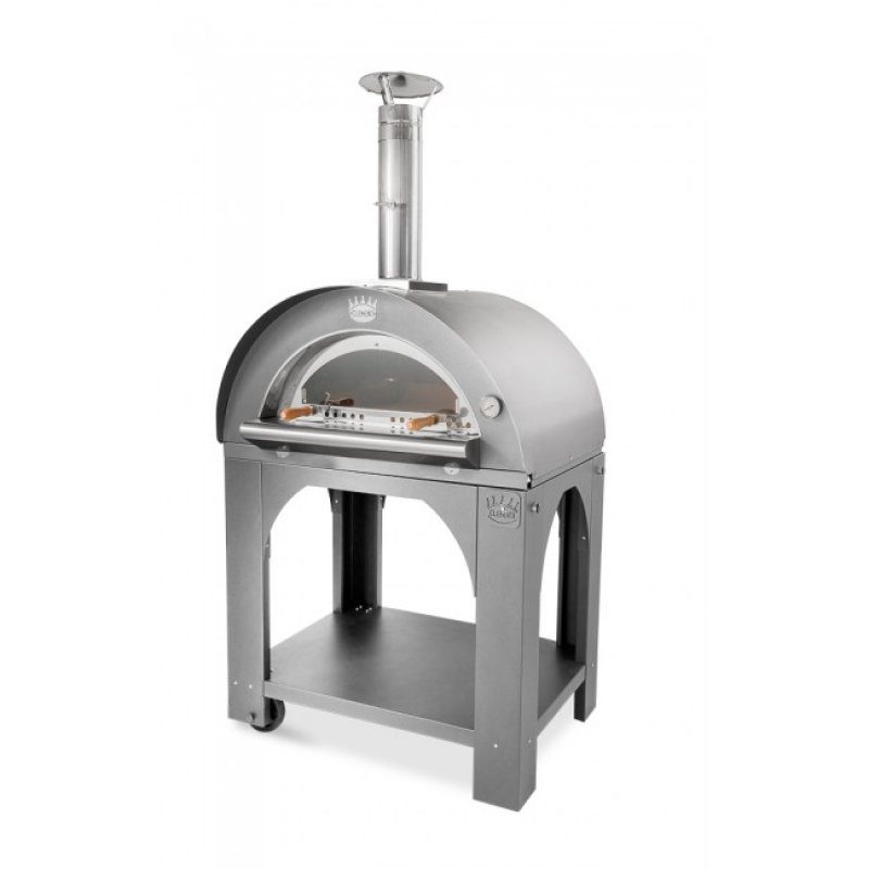Clementi wood oven Pulcinella stainless steel