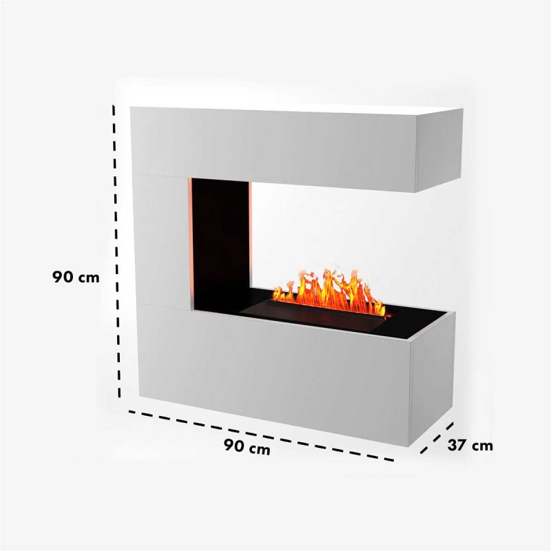 Electric fireplace Schiller Wall