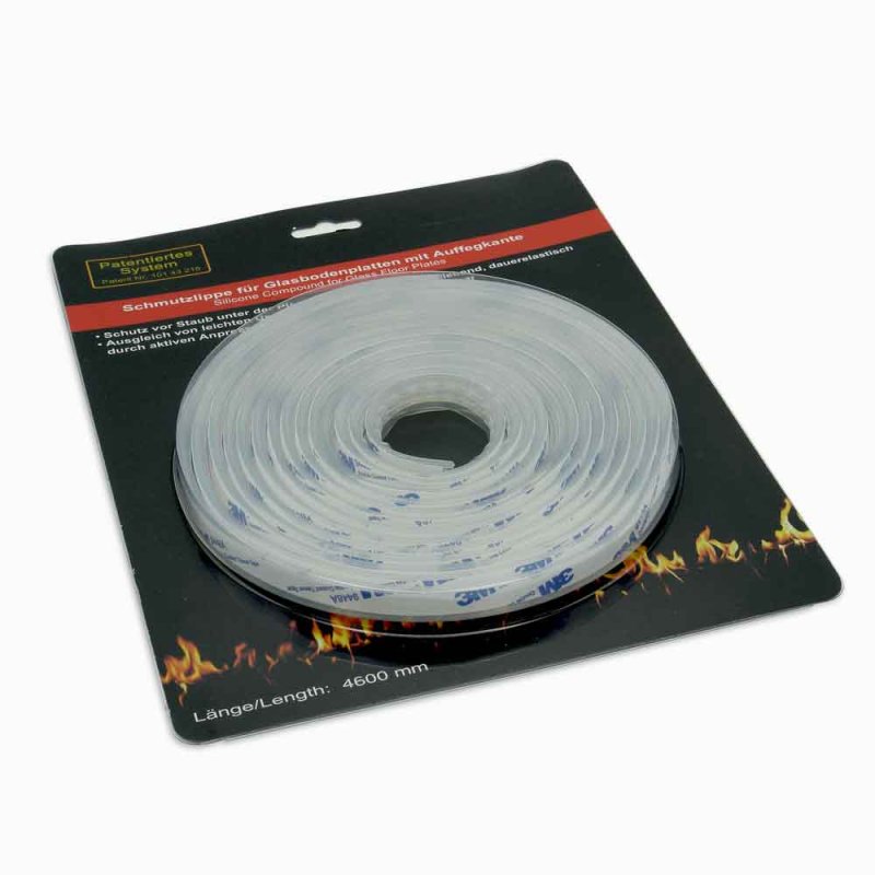 Schmutzdichtlippe für Glasplatten