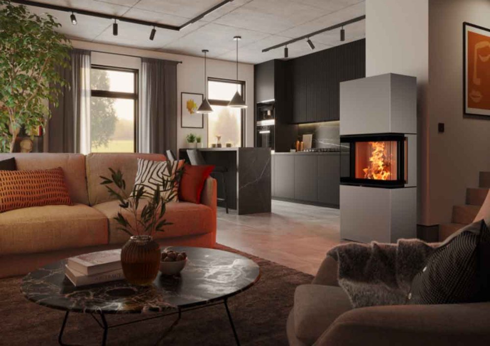 Spartherm Kaminofen Largo L nickel