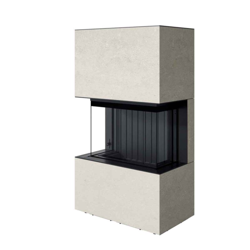 Spartherm stove Opal limestone eboris black