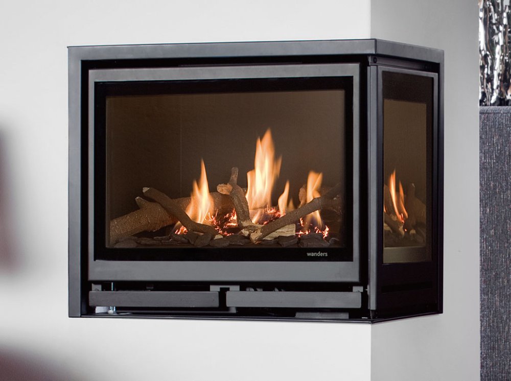 Gaskamin Wanders SQUARE 60G ECK