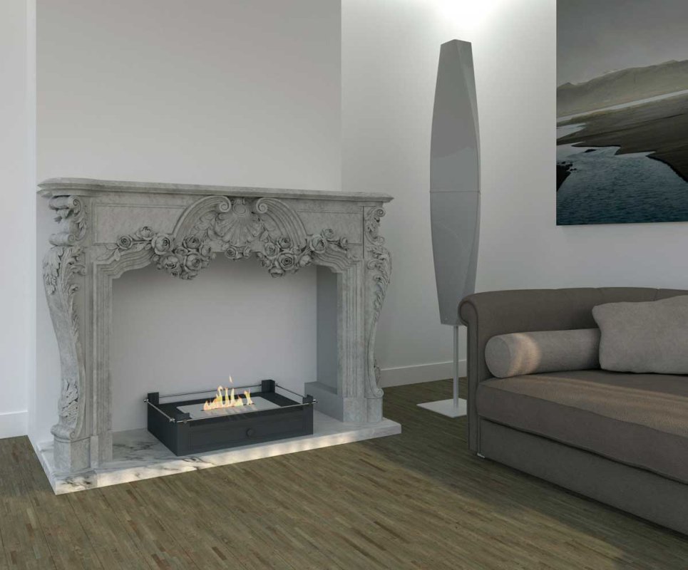 Stilkamin Flowers marmorkamin