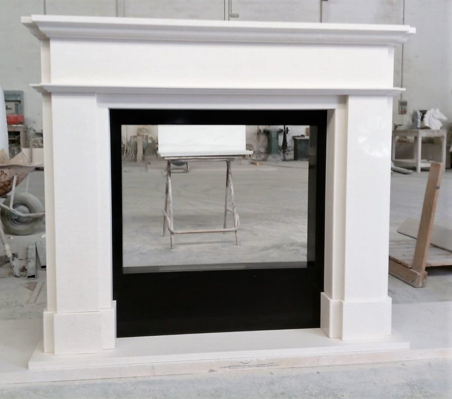 Stilkamin Funchal Caliza Turca poliert