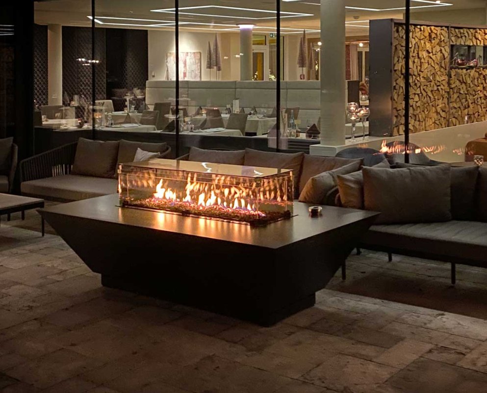 gas fire table Lounge