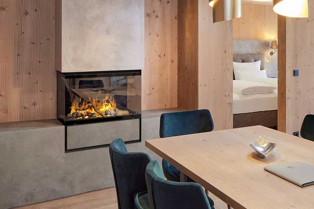 The Flame electric fireplace Hip 50 3 sides C