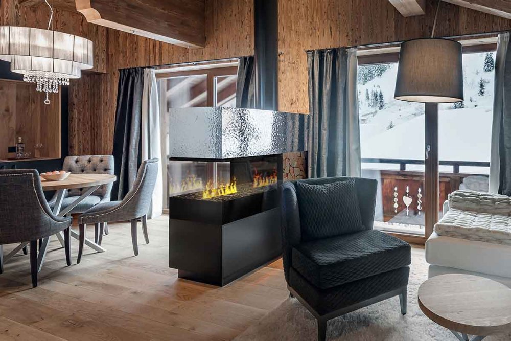 The Flame electric fireplace Hip 50 3 sides U