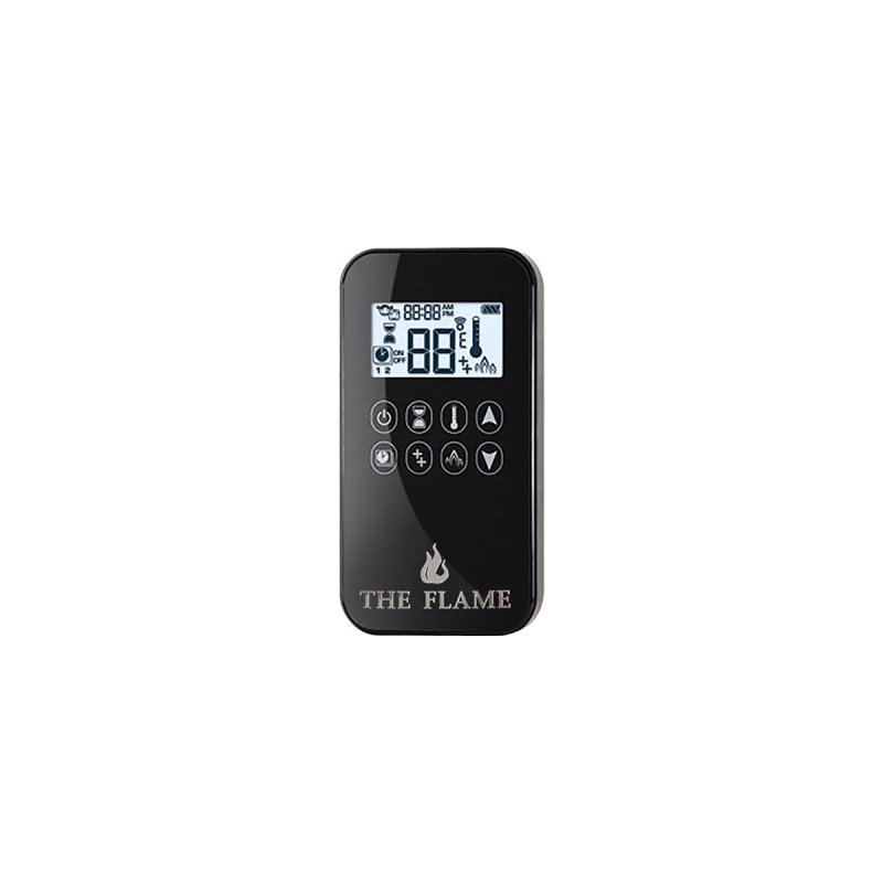 Patio Heater LOUNGE STEEL Remote Glass from The Flame