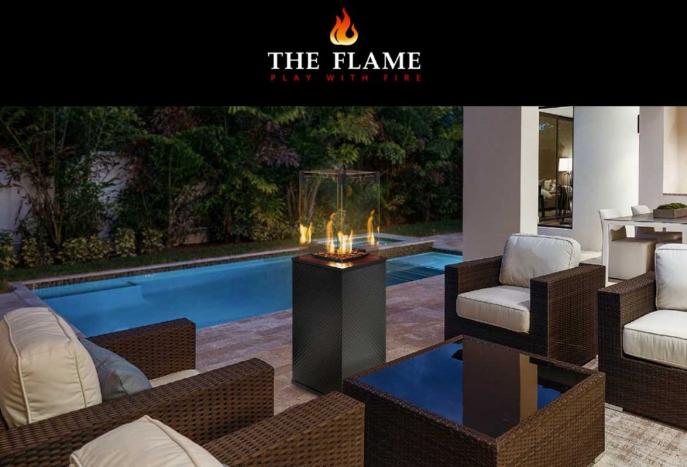 Patio Heater LOUNGE STEEL Premium from The Flame