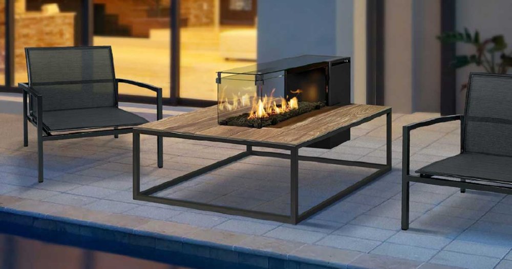 gas fire table Sansa